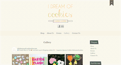 Desktop Screenshot of idreamofcookies.com